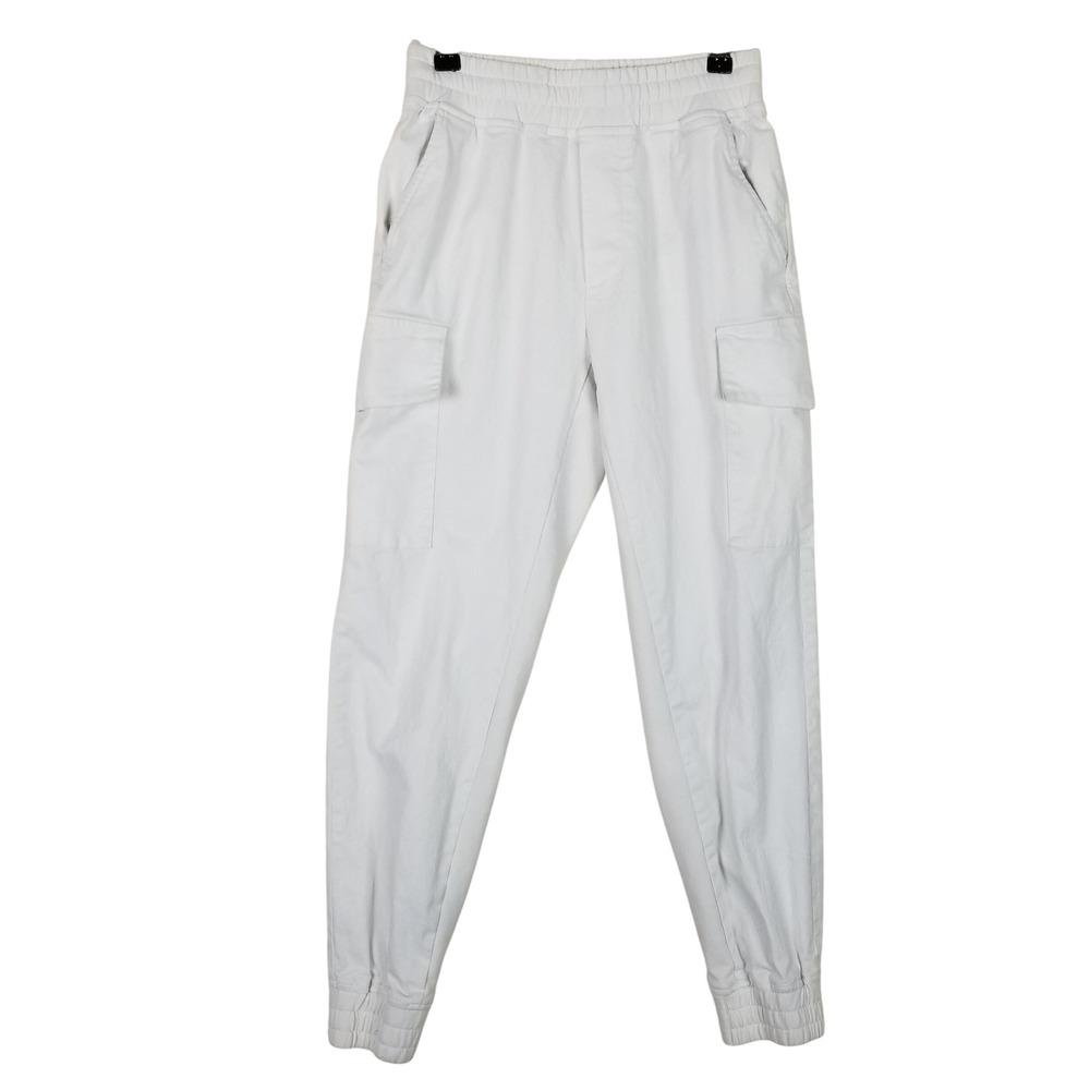 Varley‎ Cargo Joggers Womens XXS White Utility Athleisure Cotton Stretch Pants